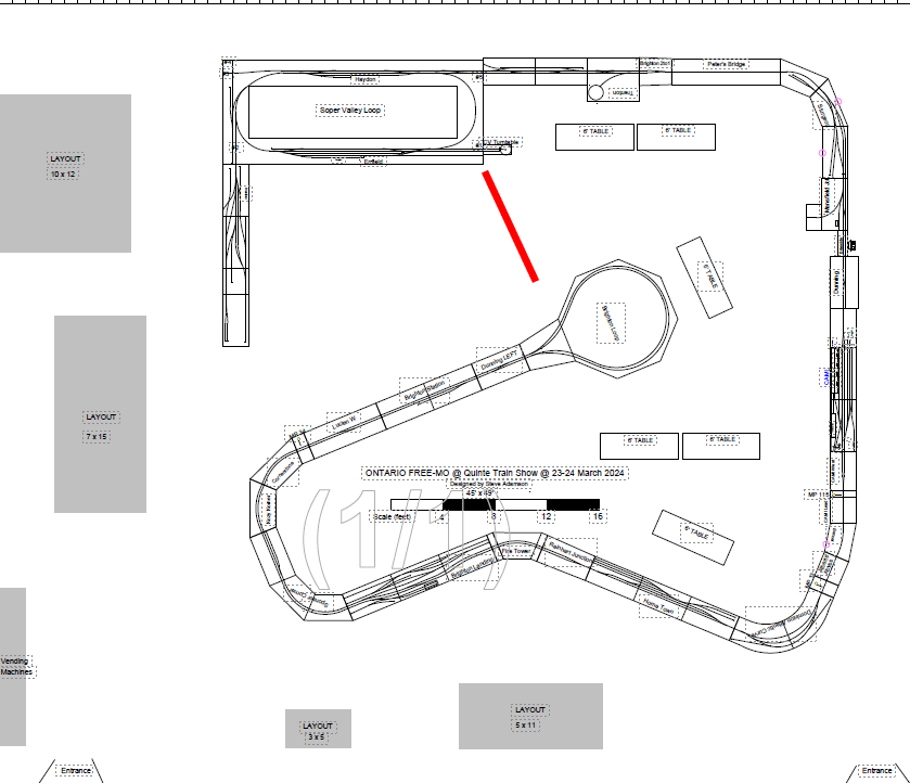 Quinte Show Layout March 2024